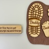 Personalized Footprint Plaque for Dad