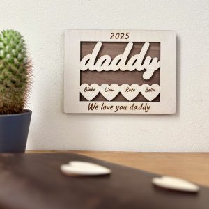 Every Heart Belongs to Dad Plaque Gift