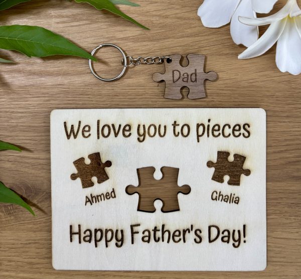 Personalized Puzzle Piece Plaque – A Perfect Fit for Father’s Day