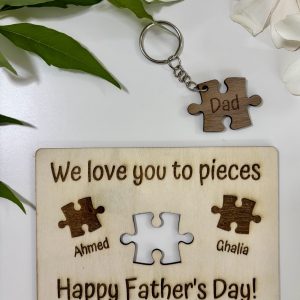 Personalized Puzzle Piece Plaque – A Perfect Fit for Father’s Day