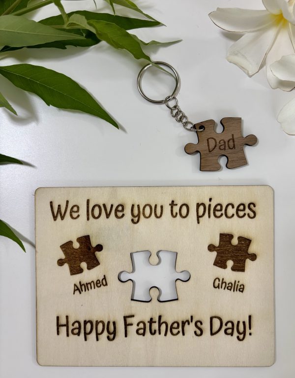 Personalized Puzzle Piece Plaque – A Perfect Fit for Father’s Day
