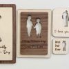 Wooden Silhouette Plaque – A Father & Child Bond, Captured in Wood