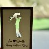 Wooden Silhouette Plaque – A Father & Child Bond, Captured in Wood