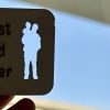 Wooden Silhouette Plaque – A Father & Child Bond, Captured in Wood