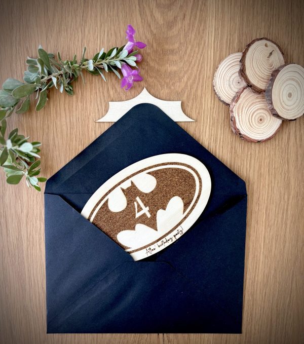 Custom Wooden Birthday Invitation