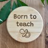 Personalized Bamboo Pocket Mirror – Teacher Gift