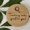 Personalized Bamboo Pocket Mirror – Teacher Gift