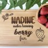 Personalized Cutting Board – End-of-Year Gift for Teachers Custom laser engraved cutting board handmade UAE