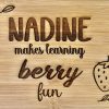 Personalized Cutting Board – End-of-Year Gift for Teachers Custom laser engraved cutting board handmade UAE