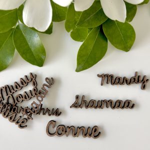 Personalized Wooden Place Cards – A Touch of Elegance at Every Seat