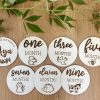 IMG_6941 Personalized Wooden Milestone Discs for Babies