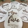 IMG_6943 Personalized Wooden Milestone Discs for Babies