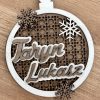 Snow Flakes Christmas Ornament