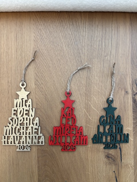 Family Christmas Tree Ornament
