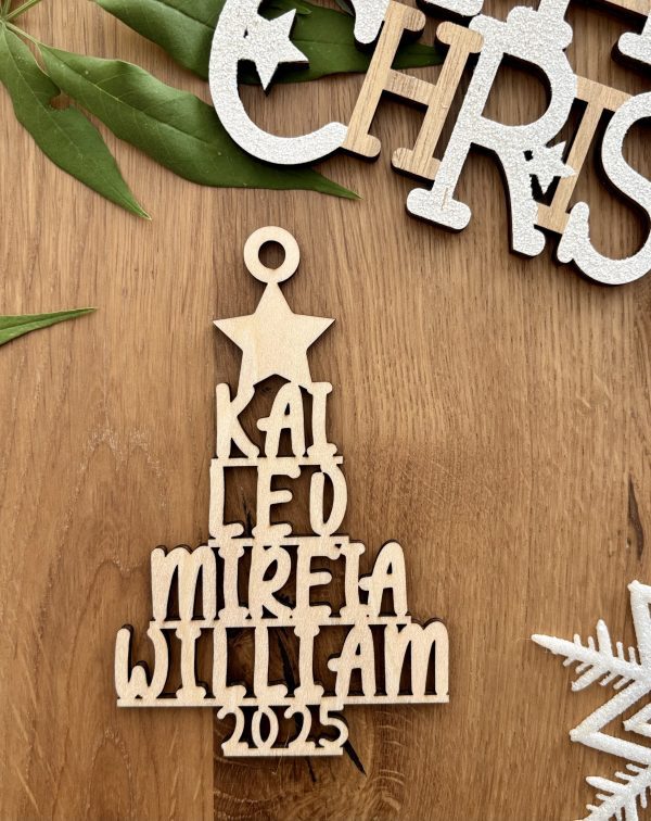 Family Christmas Tree Ornament 🎄✨