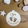Baby’s First Christmas Ornament 👣✨