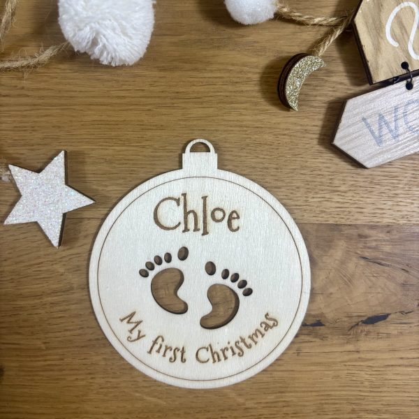 Baby’s First Christmas Ornament 👣✨