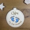 Baby’s First Christmas Ornament 👣✨