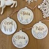 Winter Collection – Wooden Christmas Ornaments ❄️🎄