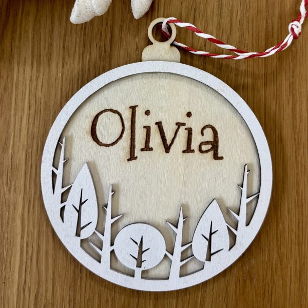 Winter Collection – Wooden Christmas Ornaments ❄️🎄