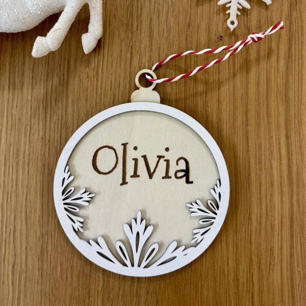 Winter Collection – Wooden Christmas Ornaments ❄️🎄