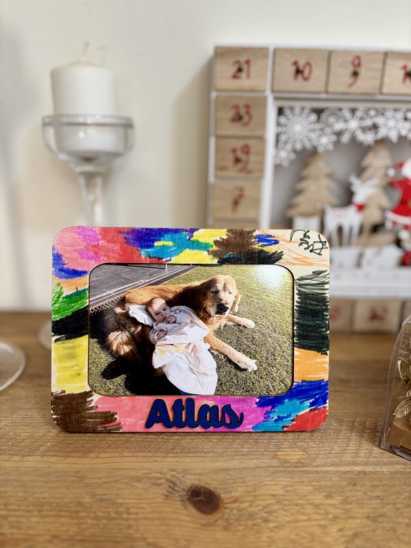 Personalized Wooden Photo Frame for Kids