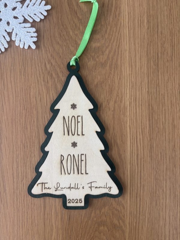 Christmas Tree Doble Ornament