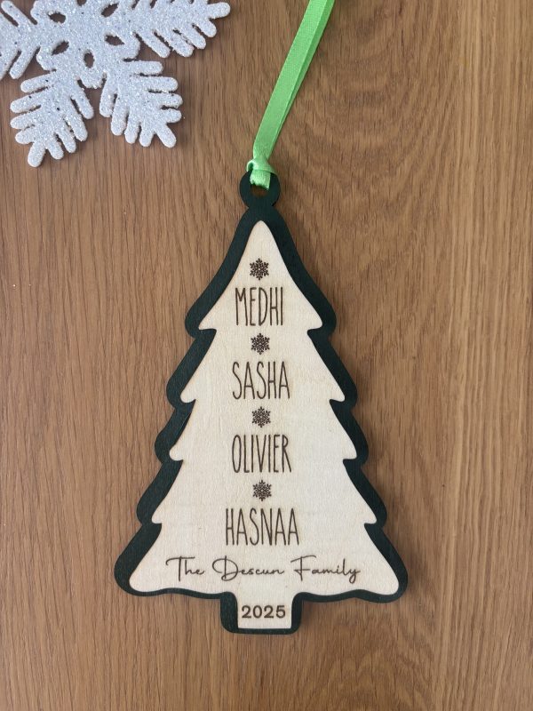 Christmas Tree Doble Ornament