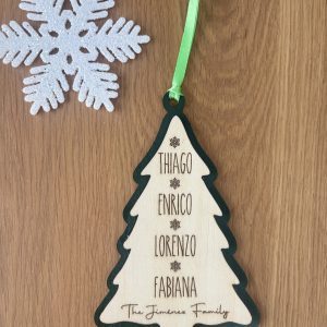 Christmas Tree Doble Ornament