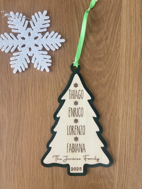 Christmas Tree Doble Ornament