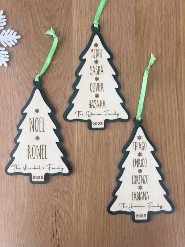 Christmas Tree Doble Ornament