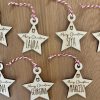 Personalized Wooden Star Christmas Ornament