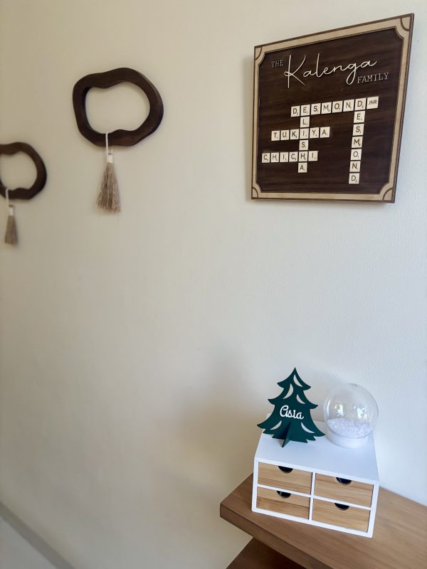 Personalised Family Scrabble Frame