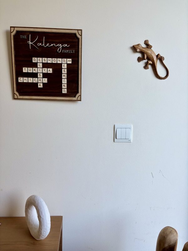 Personalised Family Scrabble Frame
