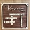 Personalised Family Scrabble Frame