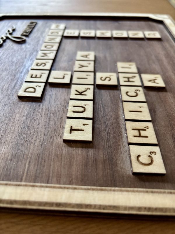 Personalised Family Scrabble Frame