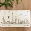 City Skyline Wooden Print