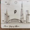 City Skyline Wooden Print