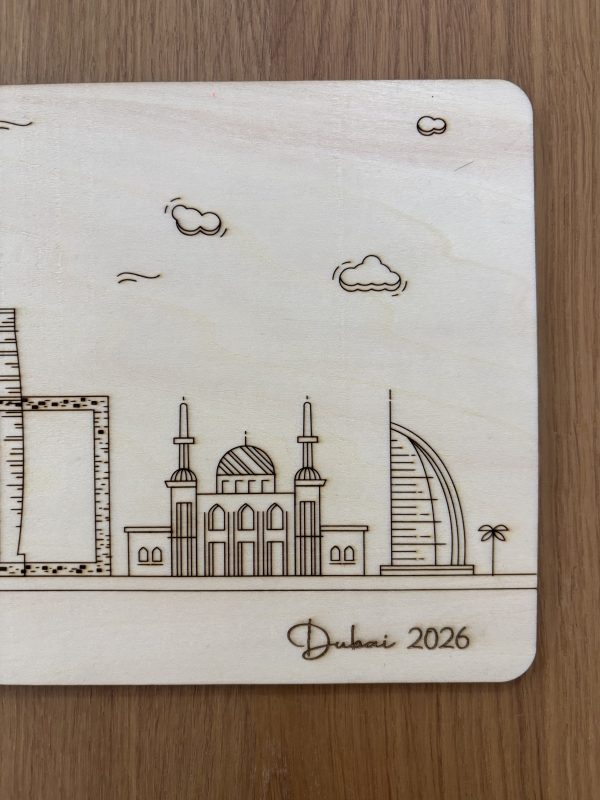 City Skyline Wooden Print