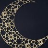 Wooden Moon Decorative Ornament