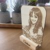 AI Caricature Engraved on Wood