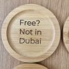 Screenshot Personalized Bamboo Coaster Set with Holder – Set of 6
