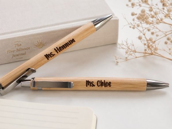 Engraved Bamboo Pen