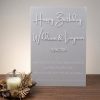 Personalized Acrylic Birthday Sign