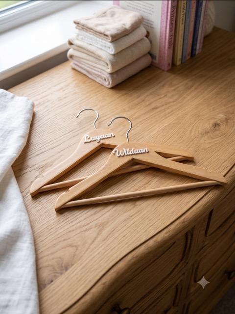 Acrylic Name Cut-Outs for Kids’ Hangers