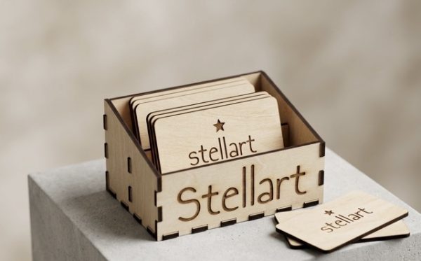 Wooden Business Card Holder