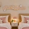 A86C0F89-F8A6-4A53-9DBA-560E39B818E7 Wooden Names Sign with Floral Details