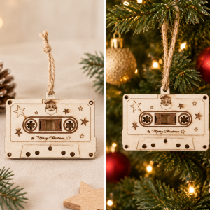 Christmas Cassette Ornament
