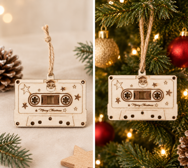 Christmas Cassette Ornament
