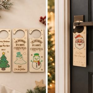 Personalised Christmas Door Sign – Invite Santa In! 🎅